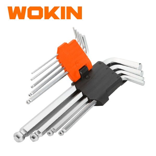 Bộ lục giác cầu bi đòn siêu dài 9 chi tiết