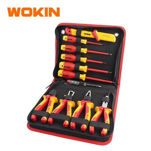 Bộ dụng cụ cầm tay cách điện 11 chi tiết (Dòng cao cấp)